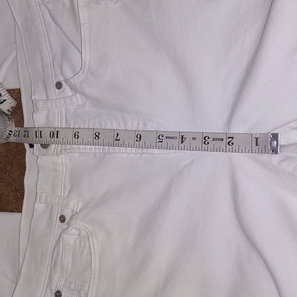 Gap High Rise True Skinny Jeans - White Distressed with Raw Hem Size 29 - Picture 14 of 15